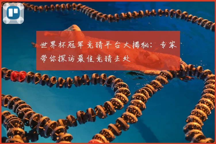 世界杯冠军竞猜平台大揭秘：专家带你探访最佳竞猜去处